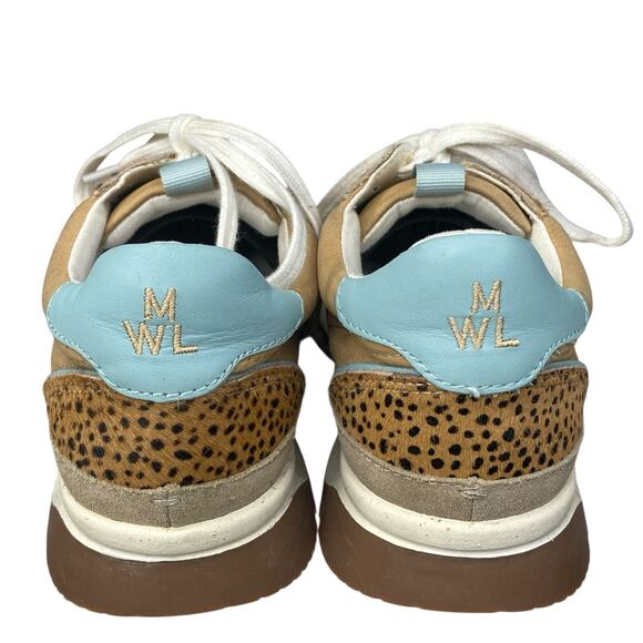 Madewell Unisex Unisex Brown Kickoff Leather Trainer Sneakers Size M 5.5 W 7 - Picture 8 of 10